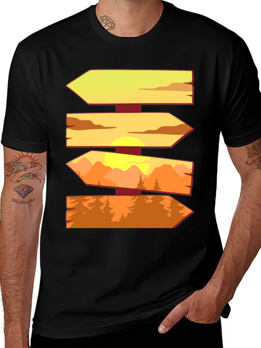 Wooden Signpost Direction T-Shirt
