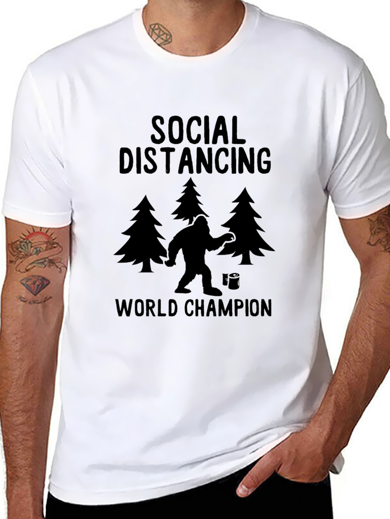 Social Distancing World Champion T-Shirt