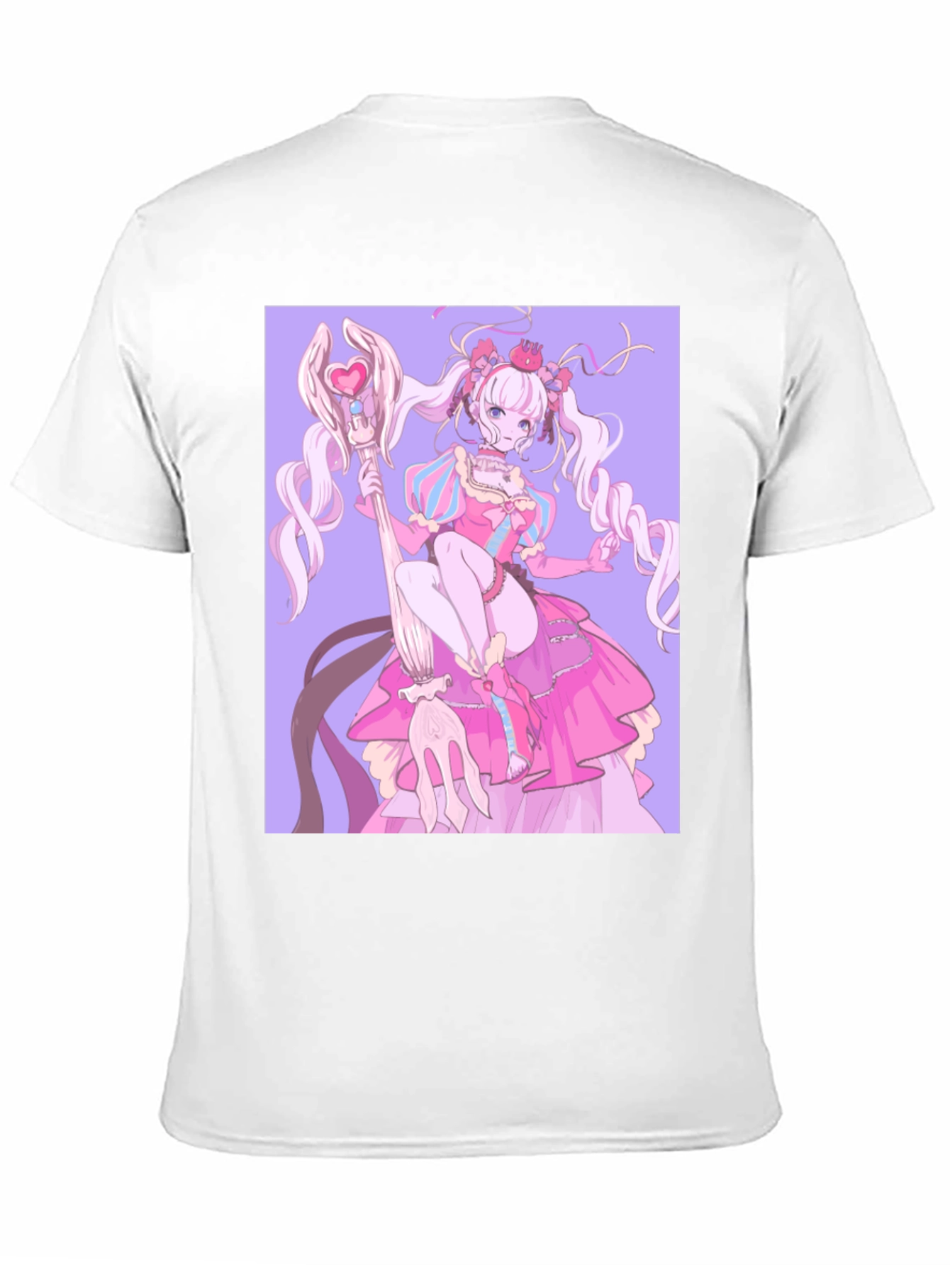 Anime Girl Graphic Black T-Shirt