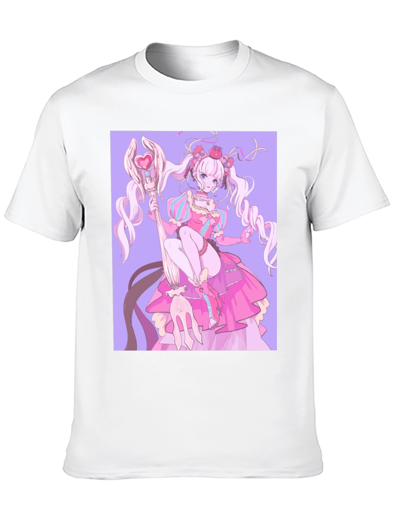 Anime Girl Graphic Black T-Shirt