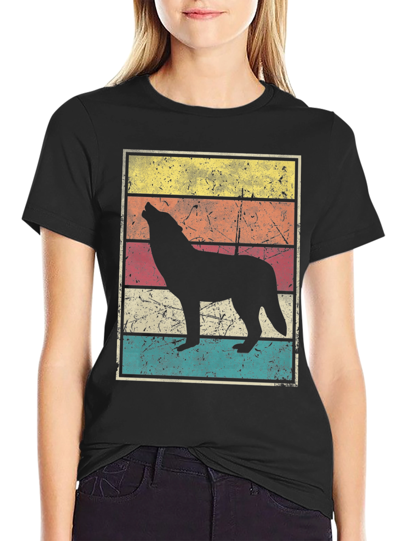 Retro Wolf Graphic Tee