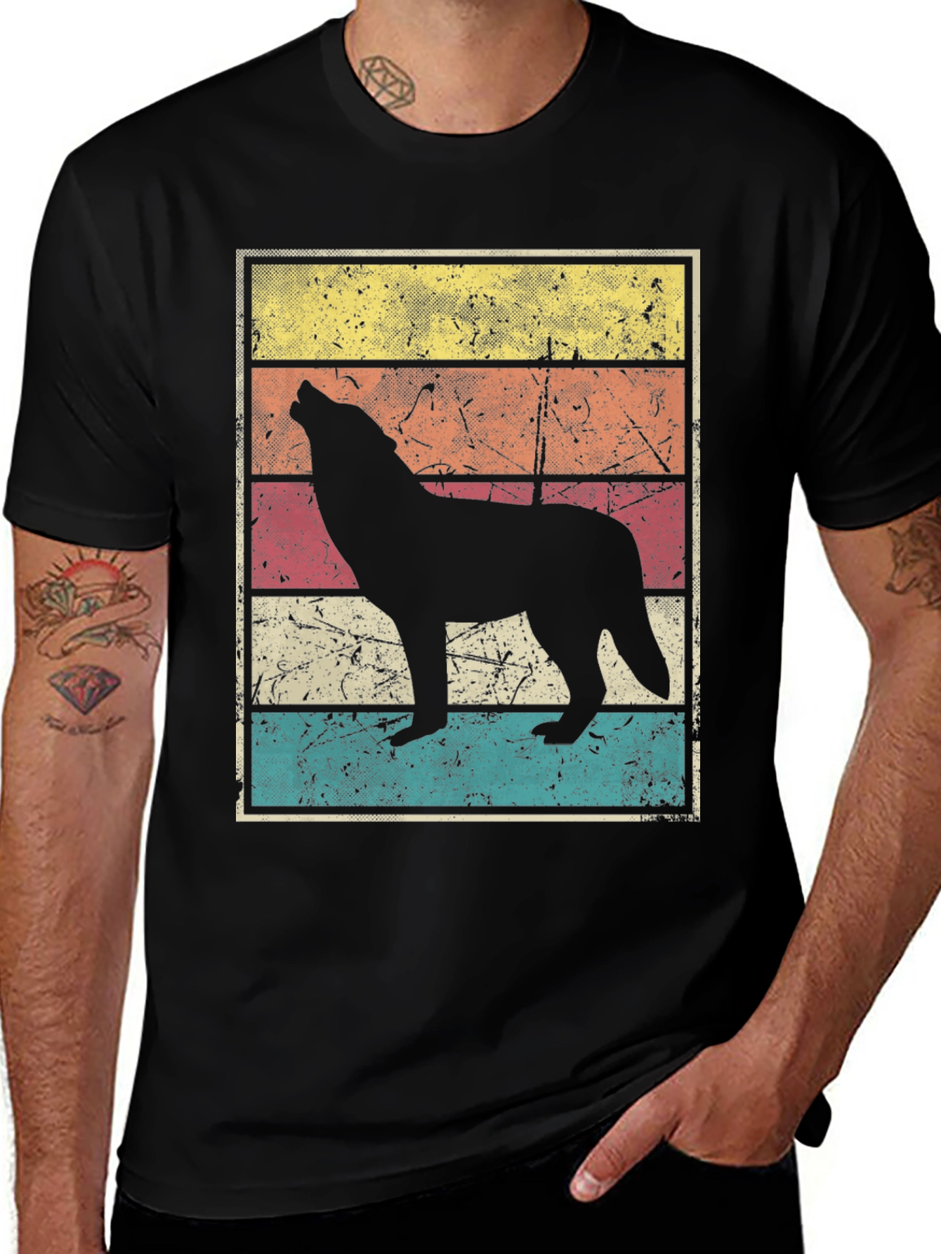 Retro Wolf Graphic Tee
