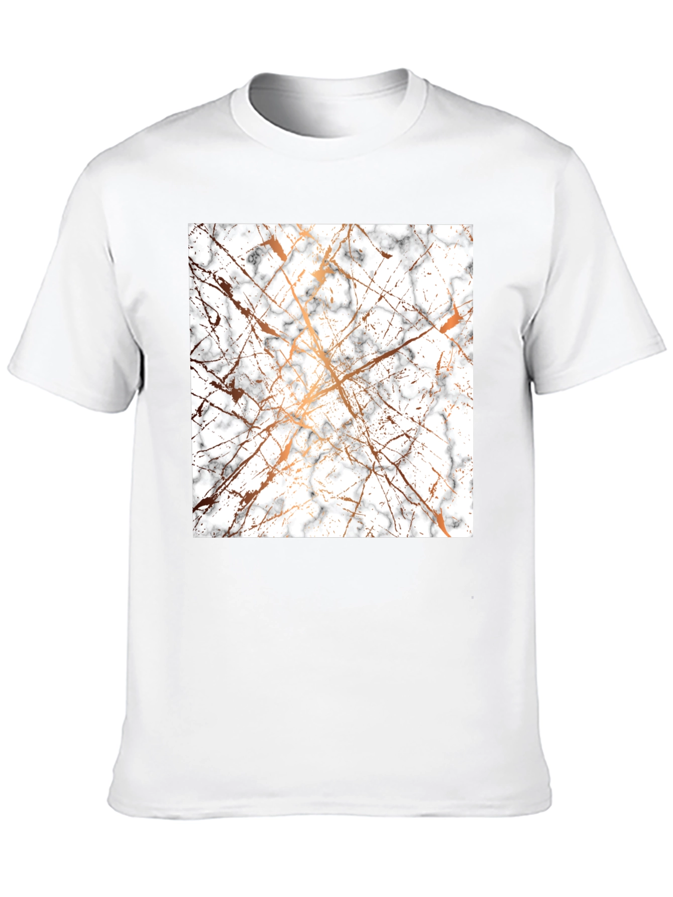 Marble Pattern Black T-Shirt