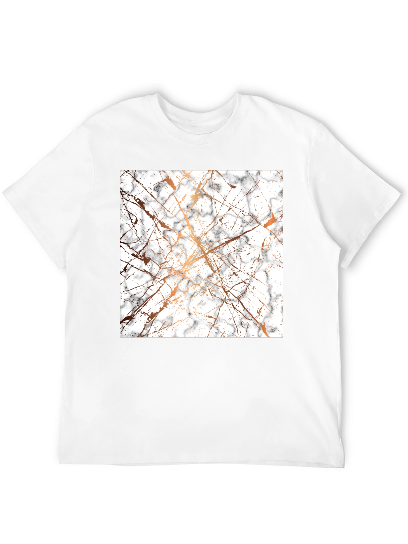 Marble Pattern Black T-Shirt
