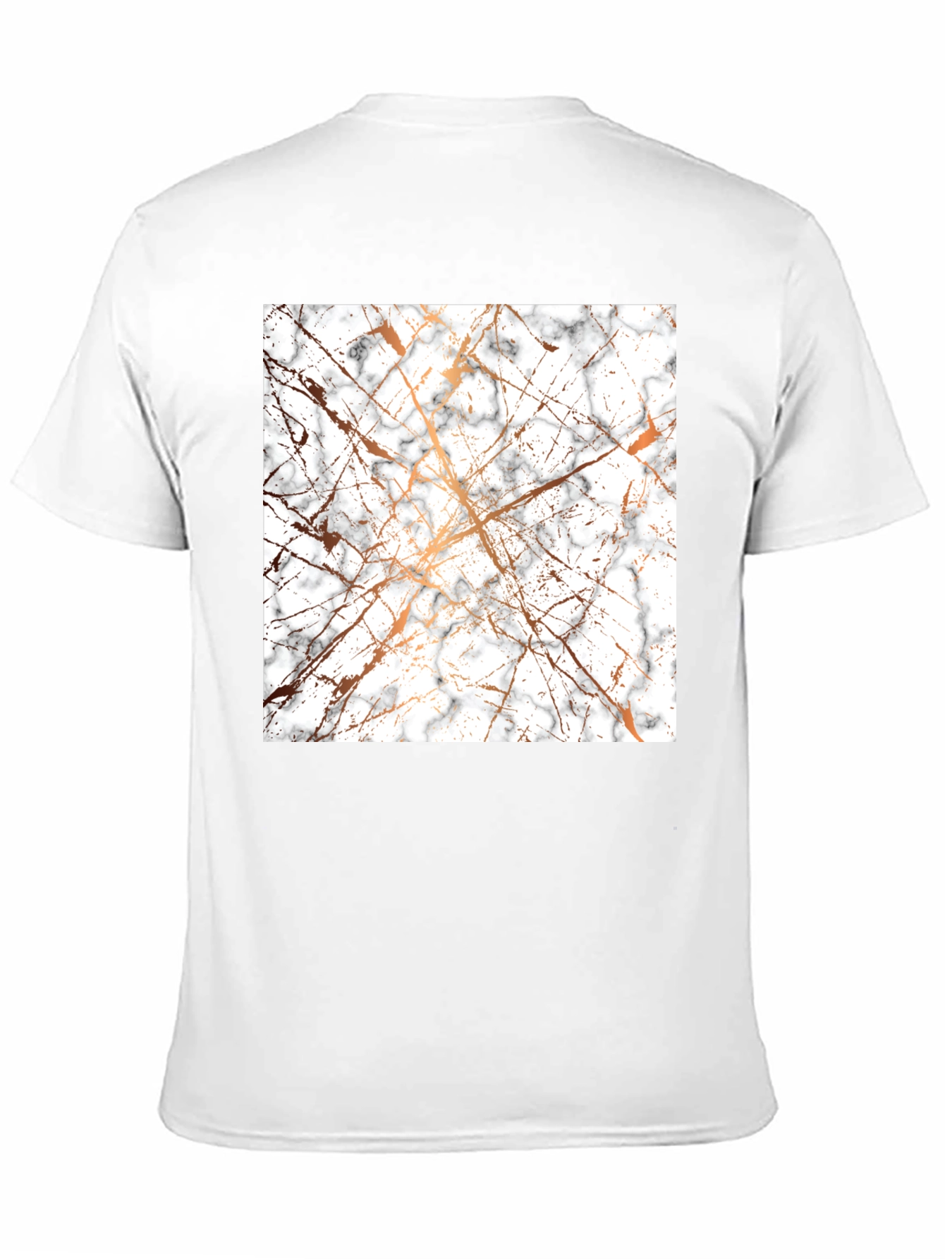 Marble Pattern Black T-Shirt