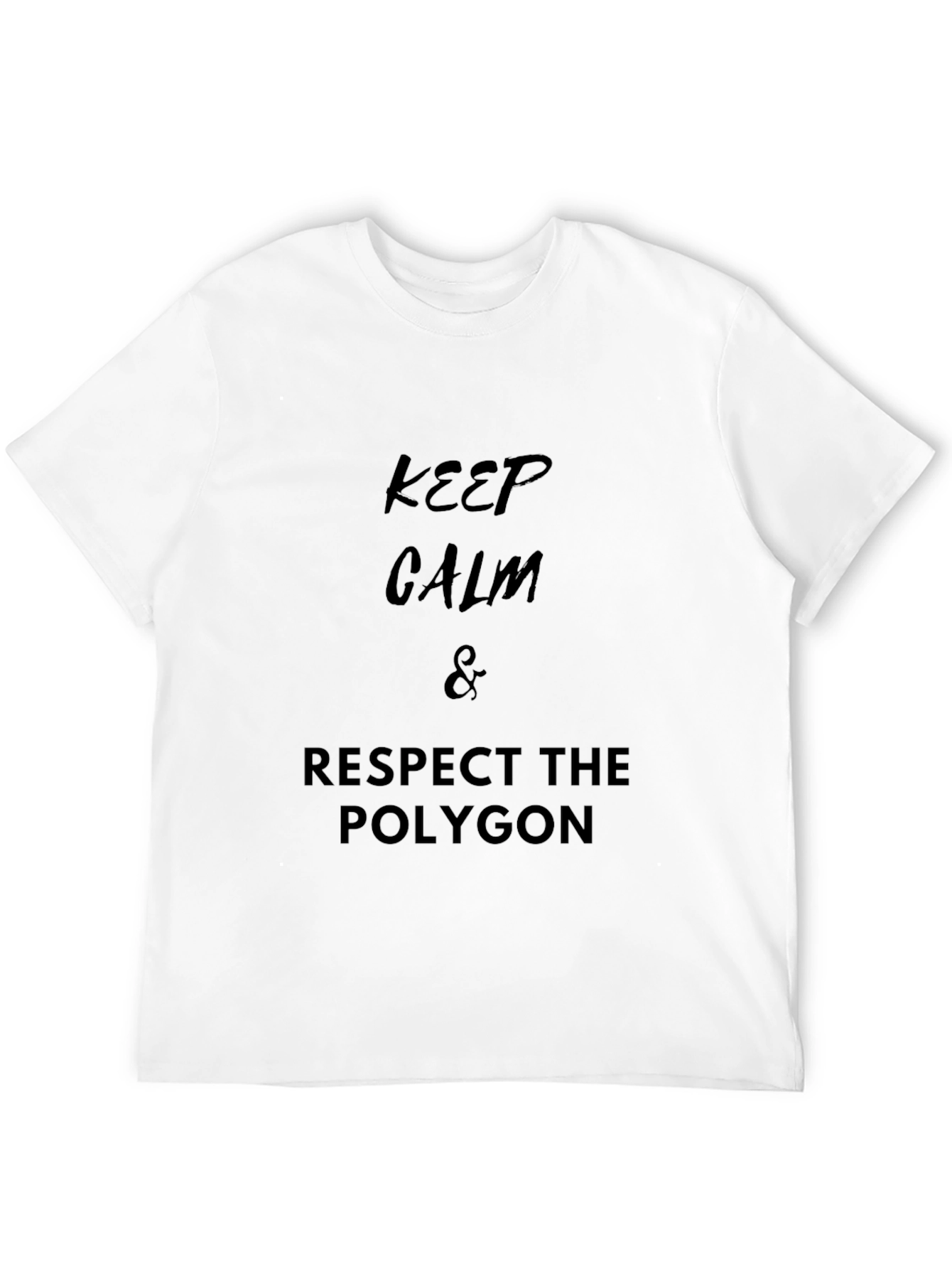 Keep Calm & Respect the Polygon Black T-Shirt