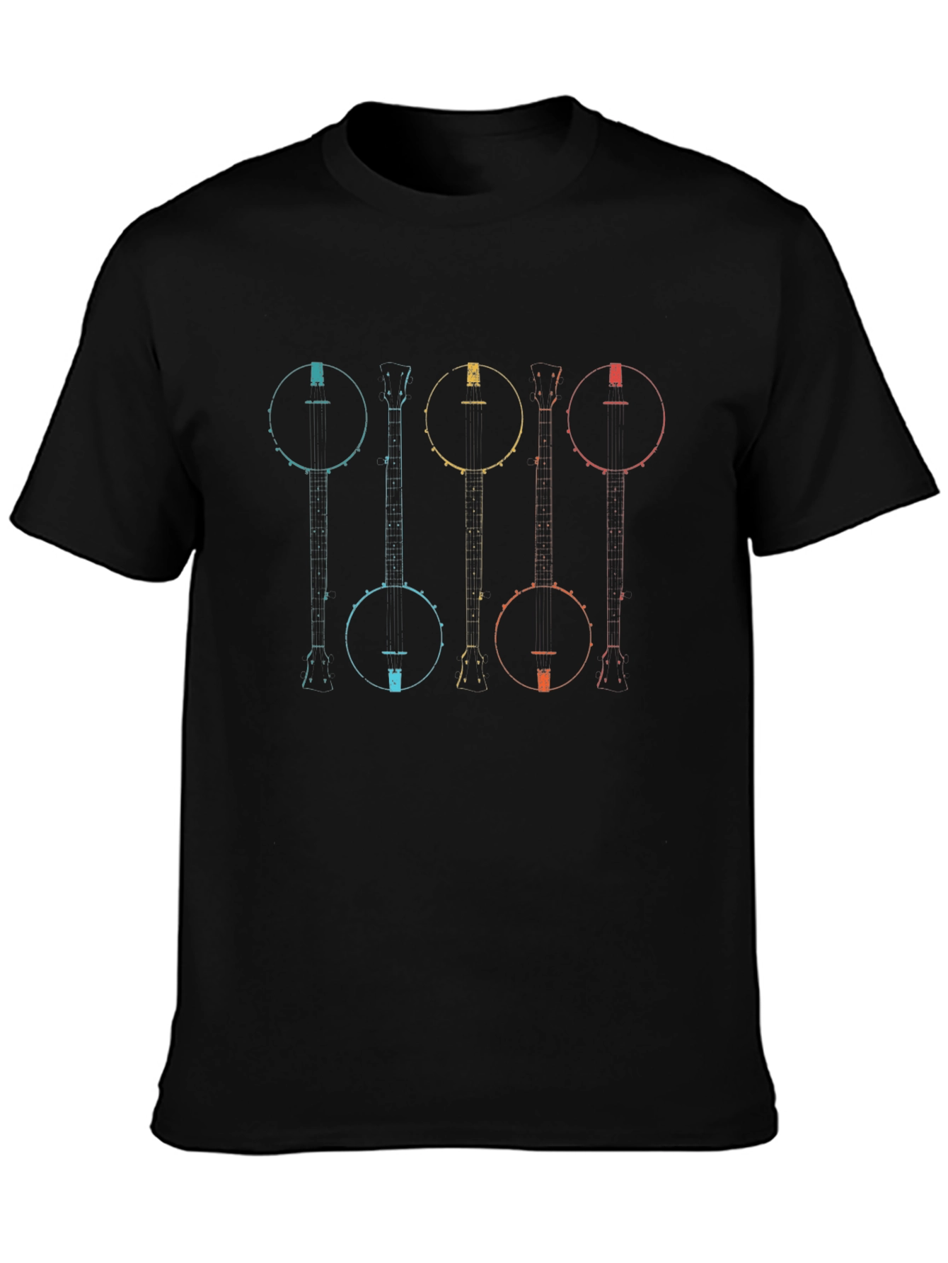 Retro Banjo Instrument Graphic Tee
