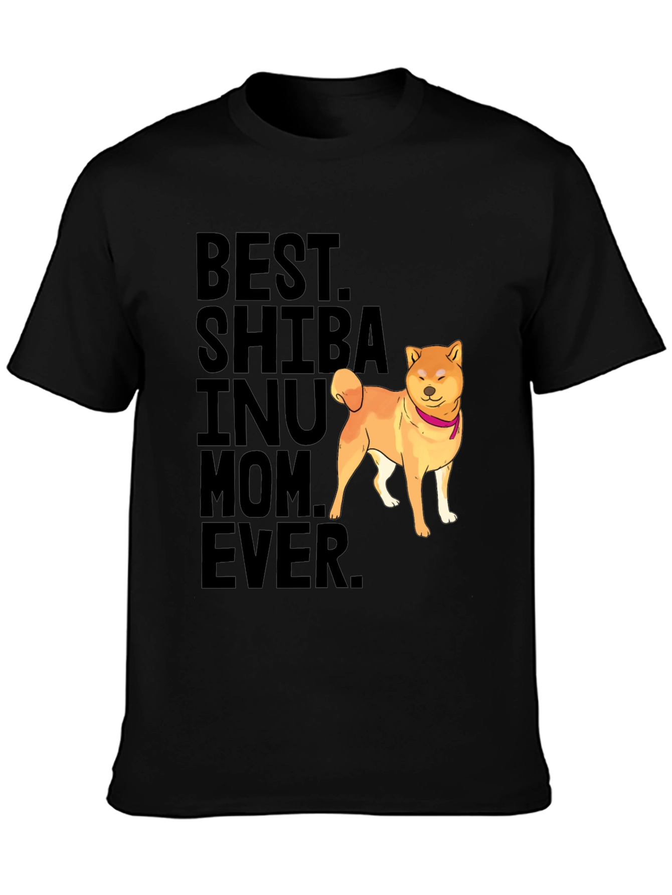 Best Shiba Inu Mom Ever Black T-Shirt