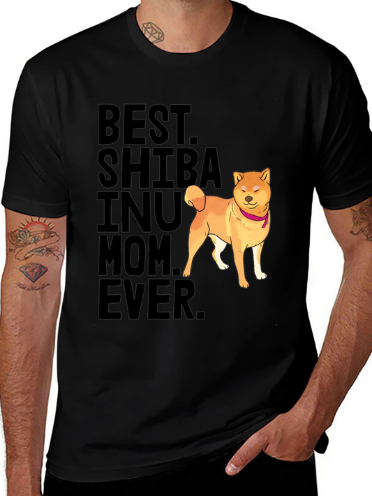 Best Shiba Inu Mom Ever Black T-Shirt