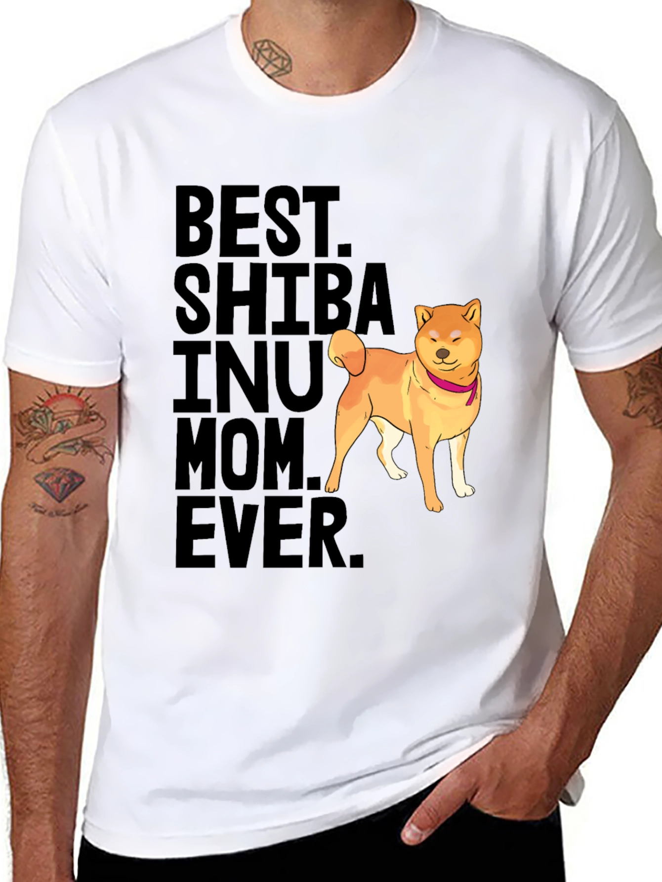 Best Shiba Inu Mom Ever Black T-Shirt