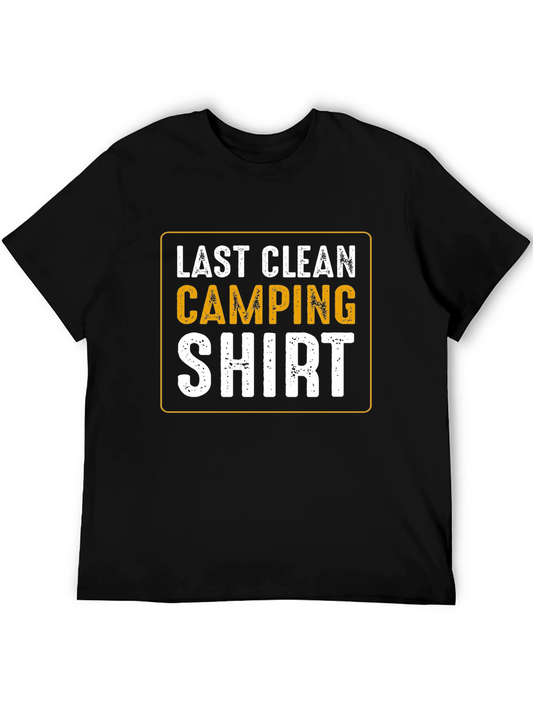 Last Clean Camping Shirt - Funny Outdoor T-Shirt