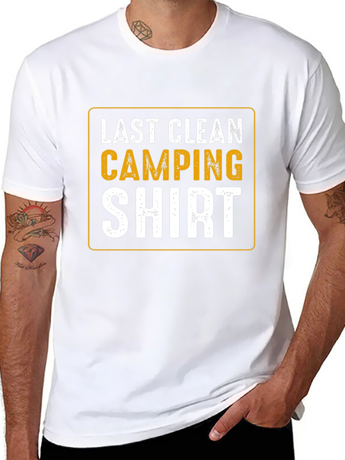 Last Clean Camping Shirt - Funny Outdoor T-Shirt
