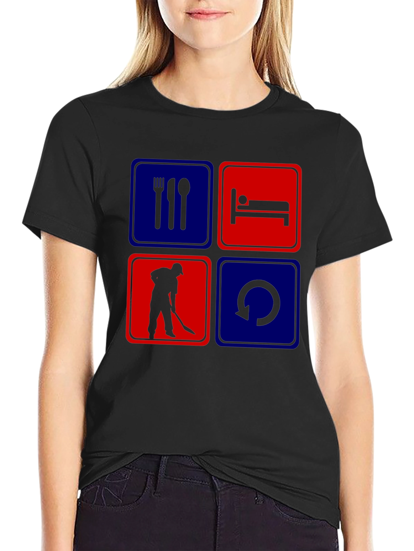 Eat Sleep Hockey Repeat T-Shirt