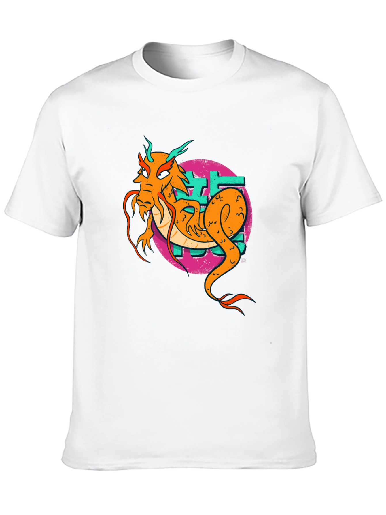 Dragon Graphic Print Tee - Cool Asian Style