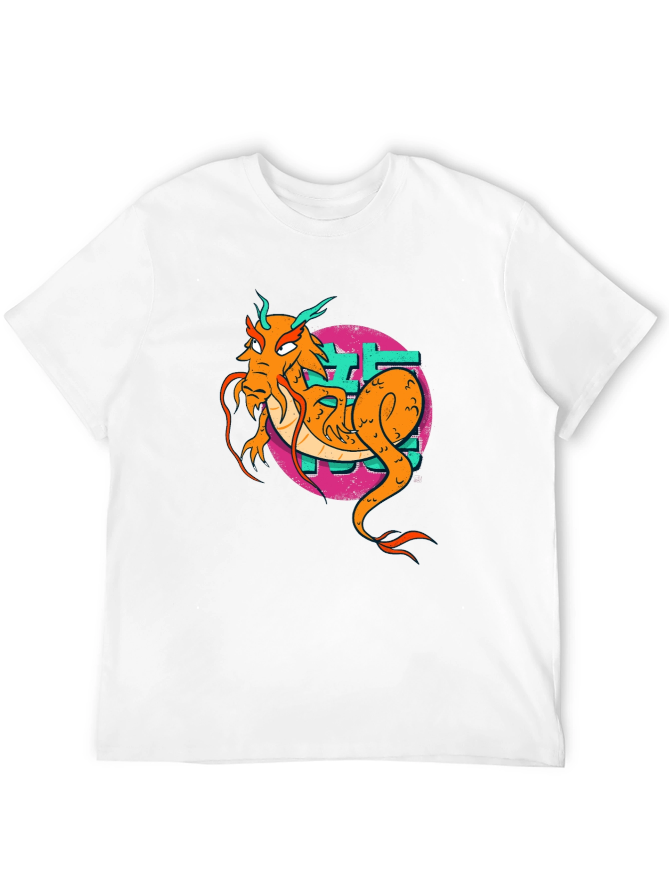 Dragon Graphic Print Tee - Cool Asian Style