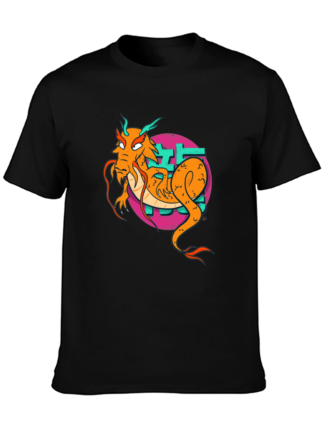 Dragon Graphic Print Tee - Cool Asian Style