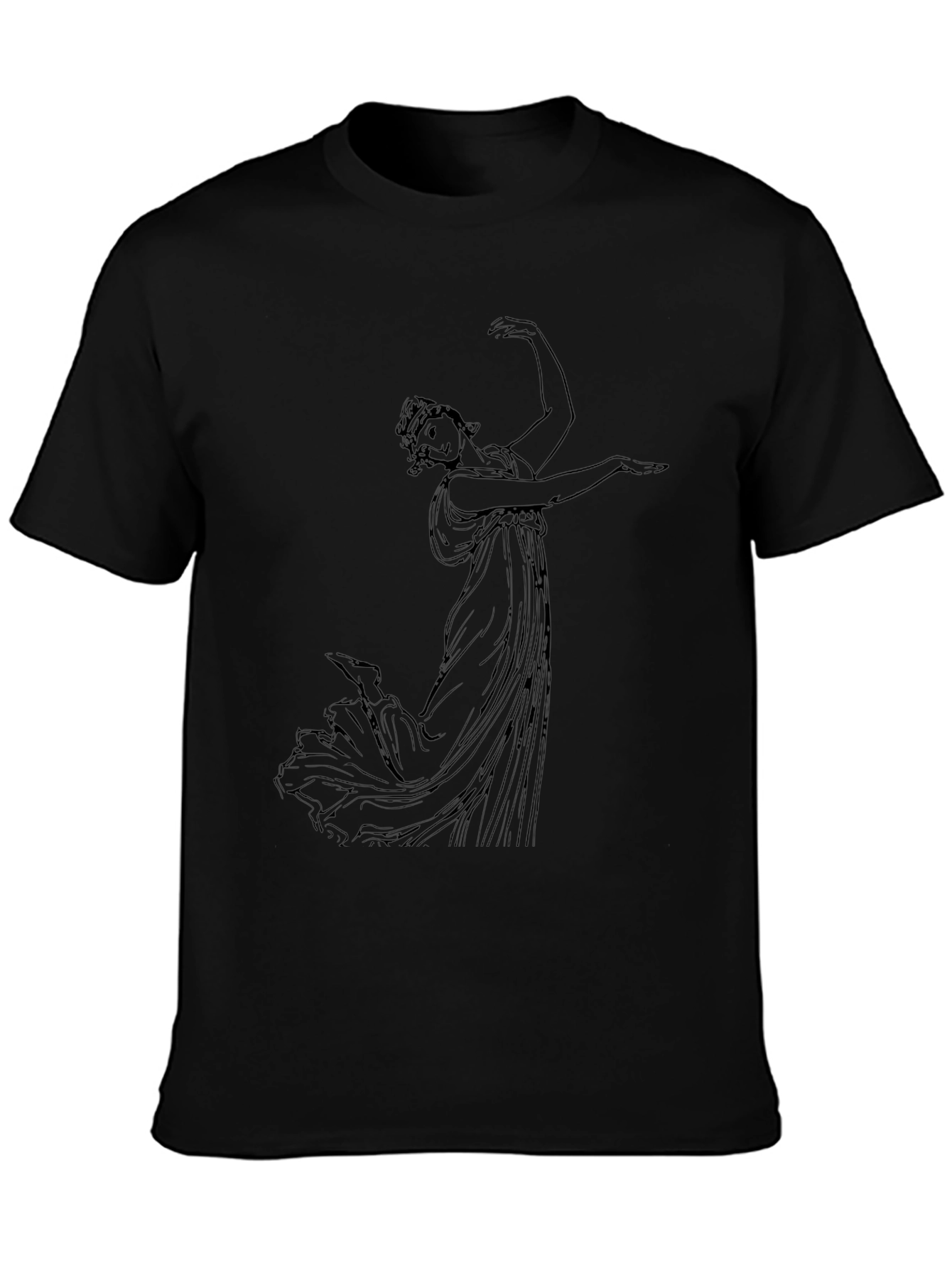 Classical Art Black T-Shirt - Artistic Graphic Tee