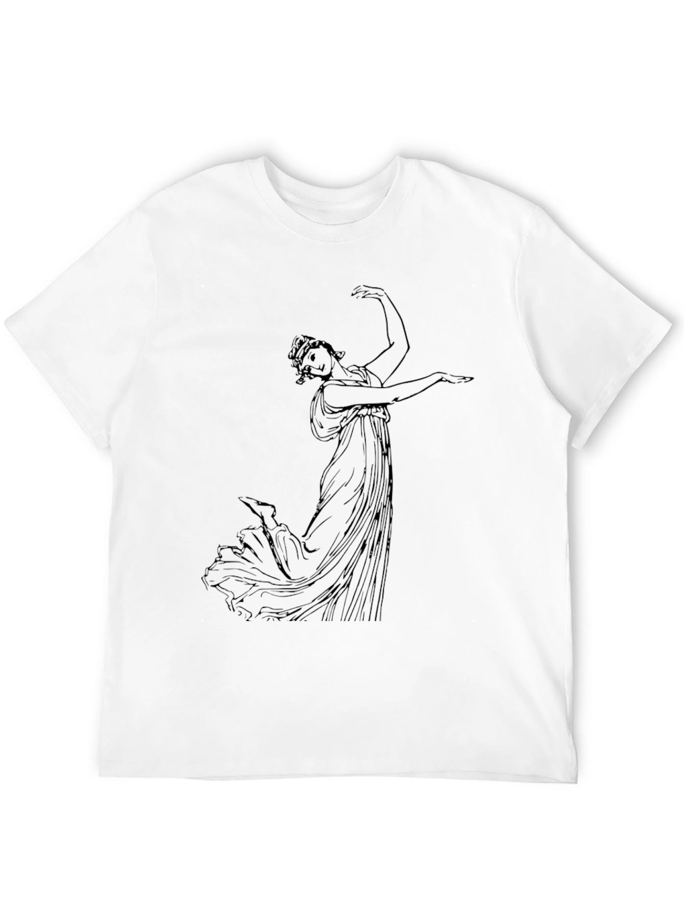 Classical Art Black T-Shirt - Artistic Graphic Tee