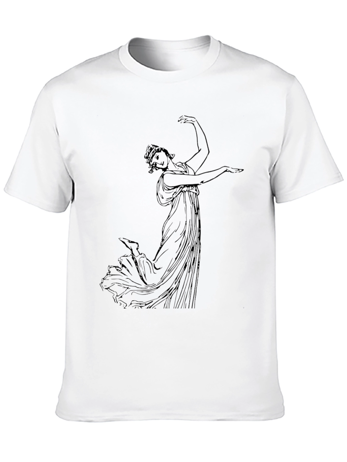 Classical Art Black T-Shirt - Artistic Graphic Tee