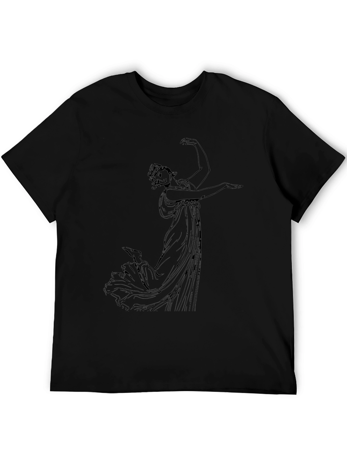 Classical Art Black T-Shirt - Artistic Graphic Tee
