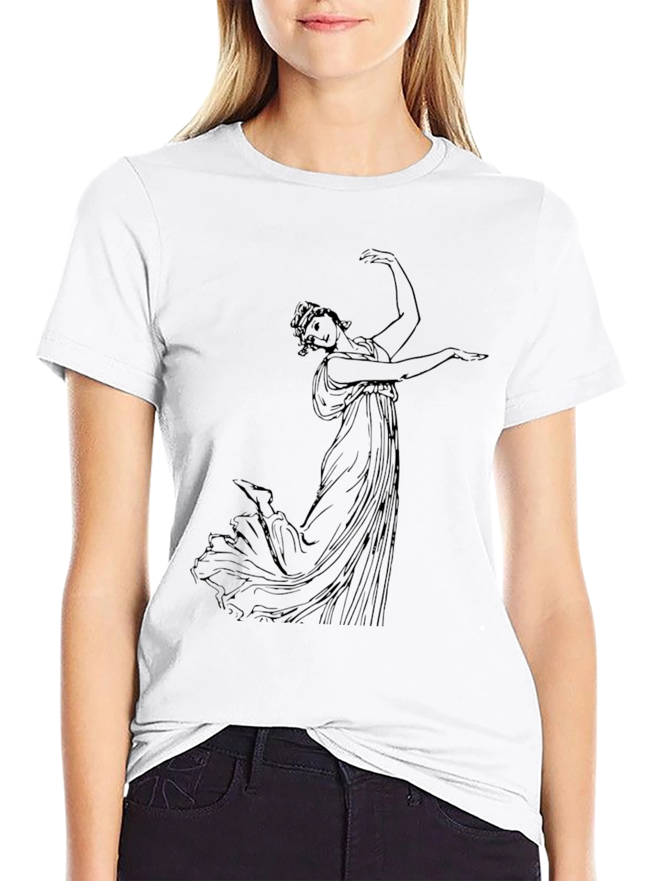 Classical Art Black T-Shirt - Artistic Graphic Tee