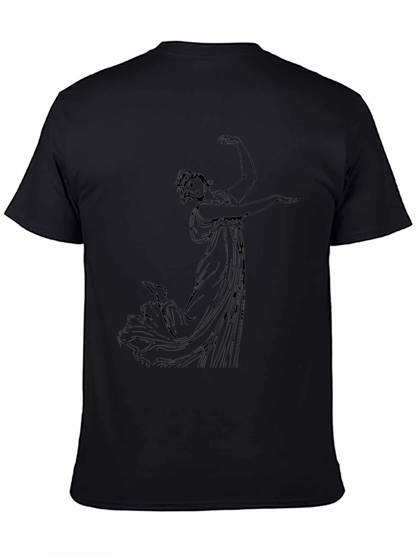 Classical Art Black T-Shirt - Artistic Graphic Tee