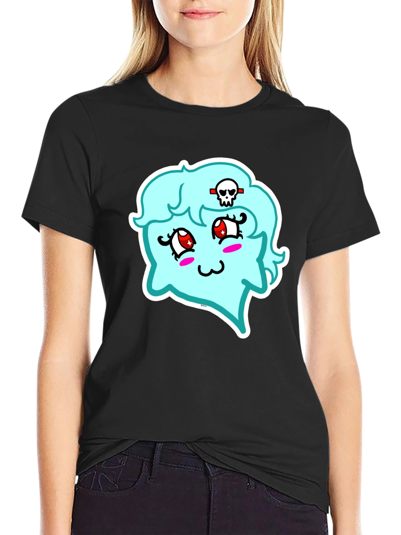 Kawaii Ghost T-Shirt - Spooky Cute Style