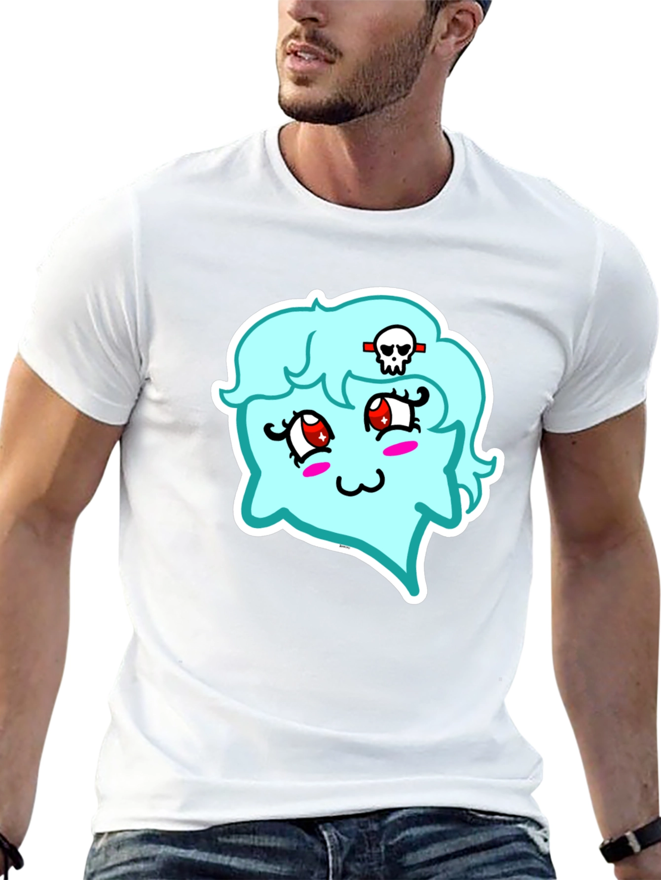 Kawaii Ghost T-Shirt - Spooky Cute Style