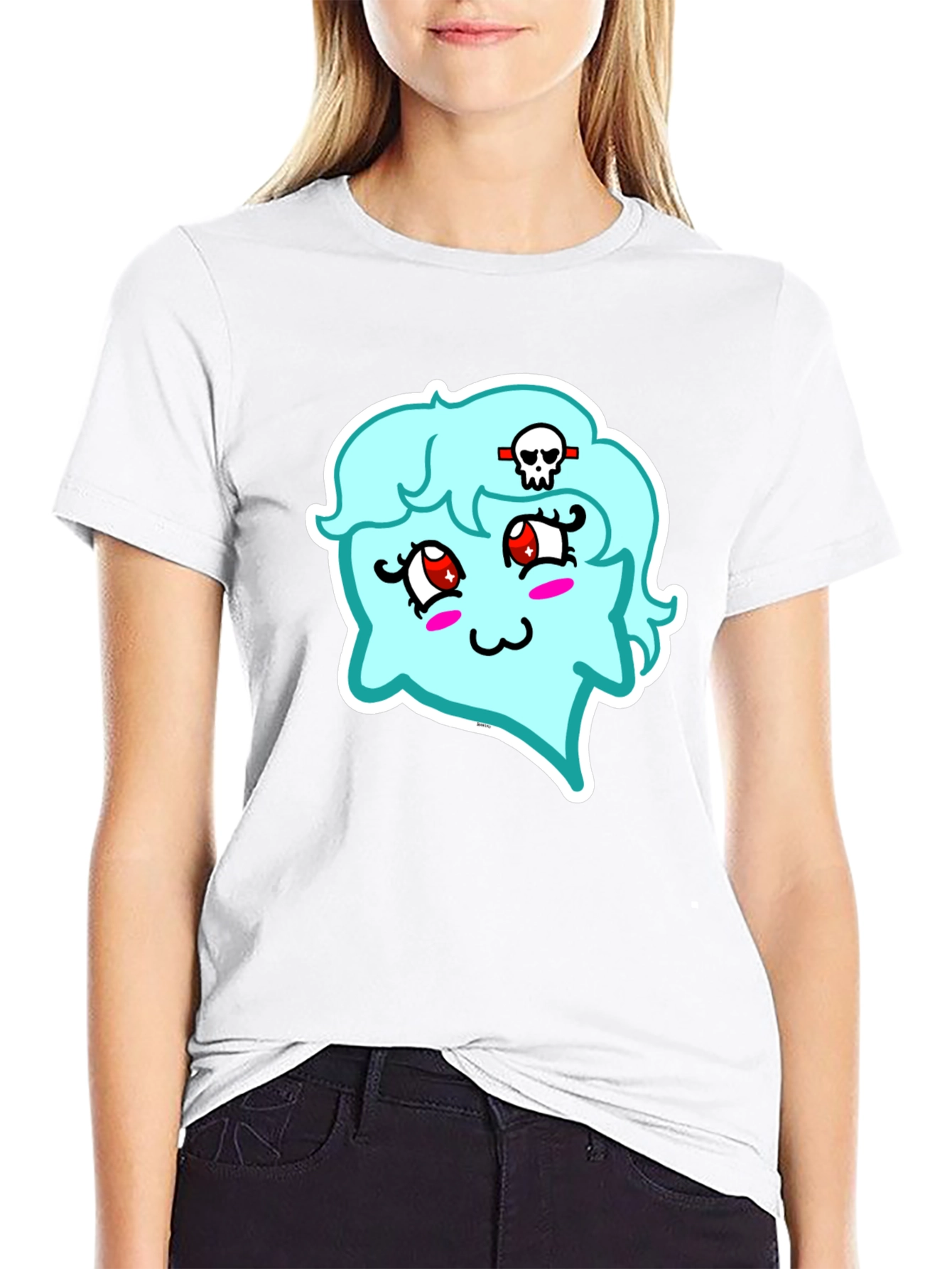 Kawaii Ghost T-Shirt - Spooky Cute Style