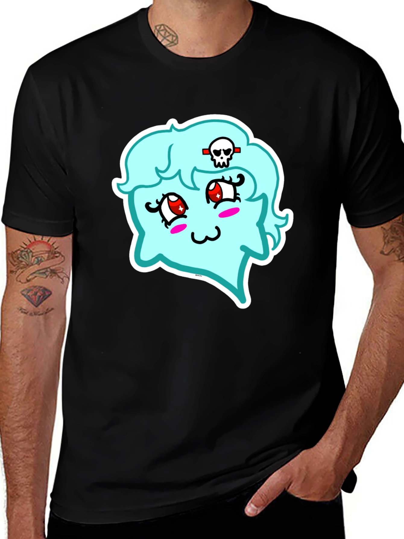 Kawaii Ghost T-Shirt - Spooky Cute Style