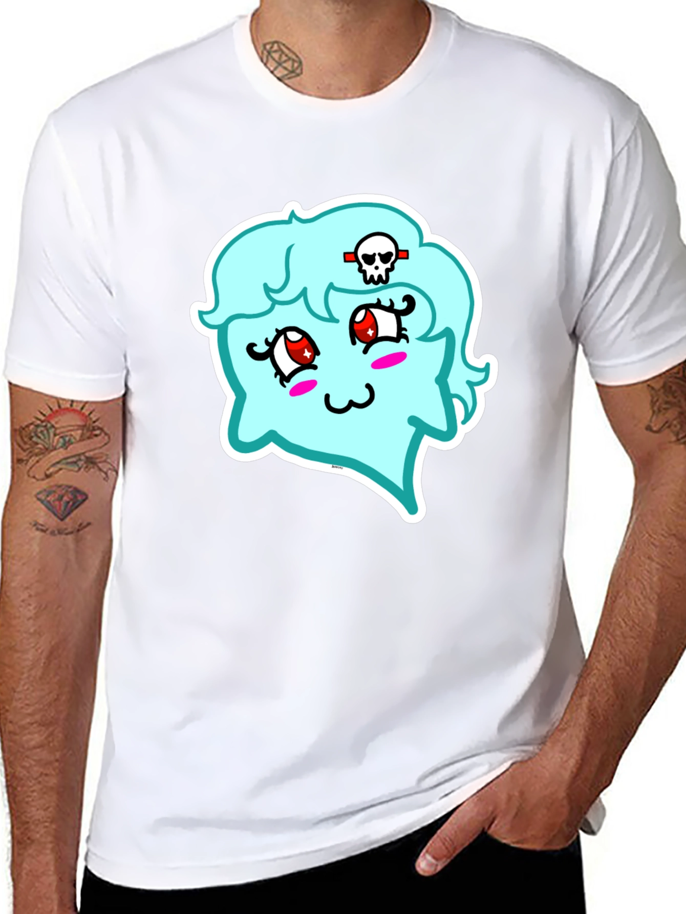 Kawaii Ghost T-Shirt - Spooky Cute Style