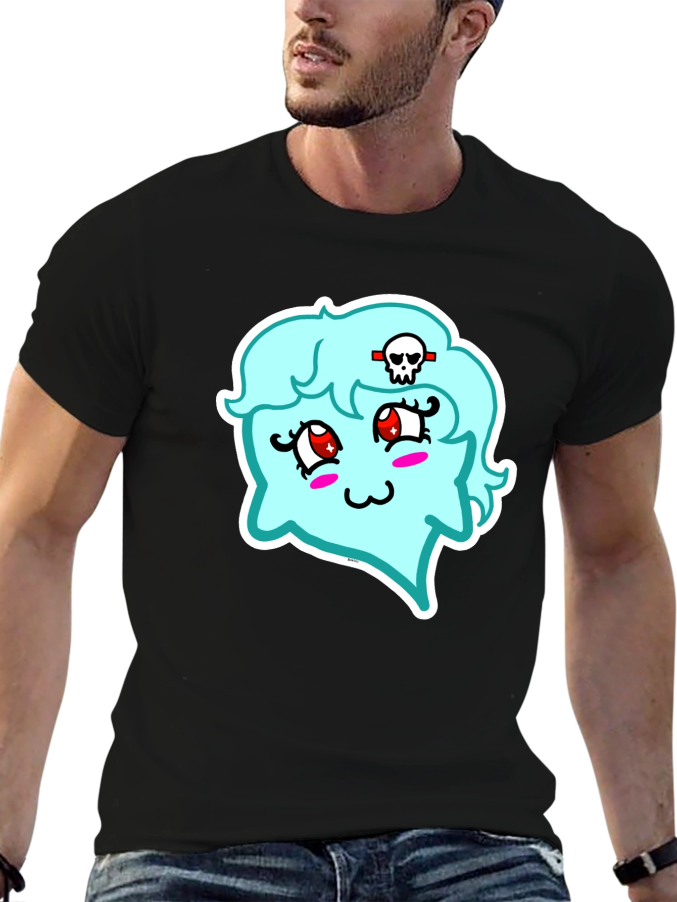 Kawaii Ghost T-Shirt - Spooky Cute Style