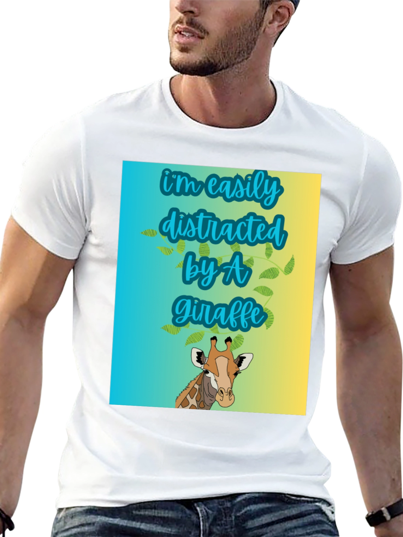 Easily Distracted by A Giraffe T-Shirt