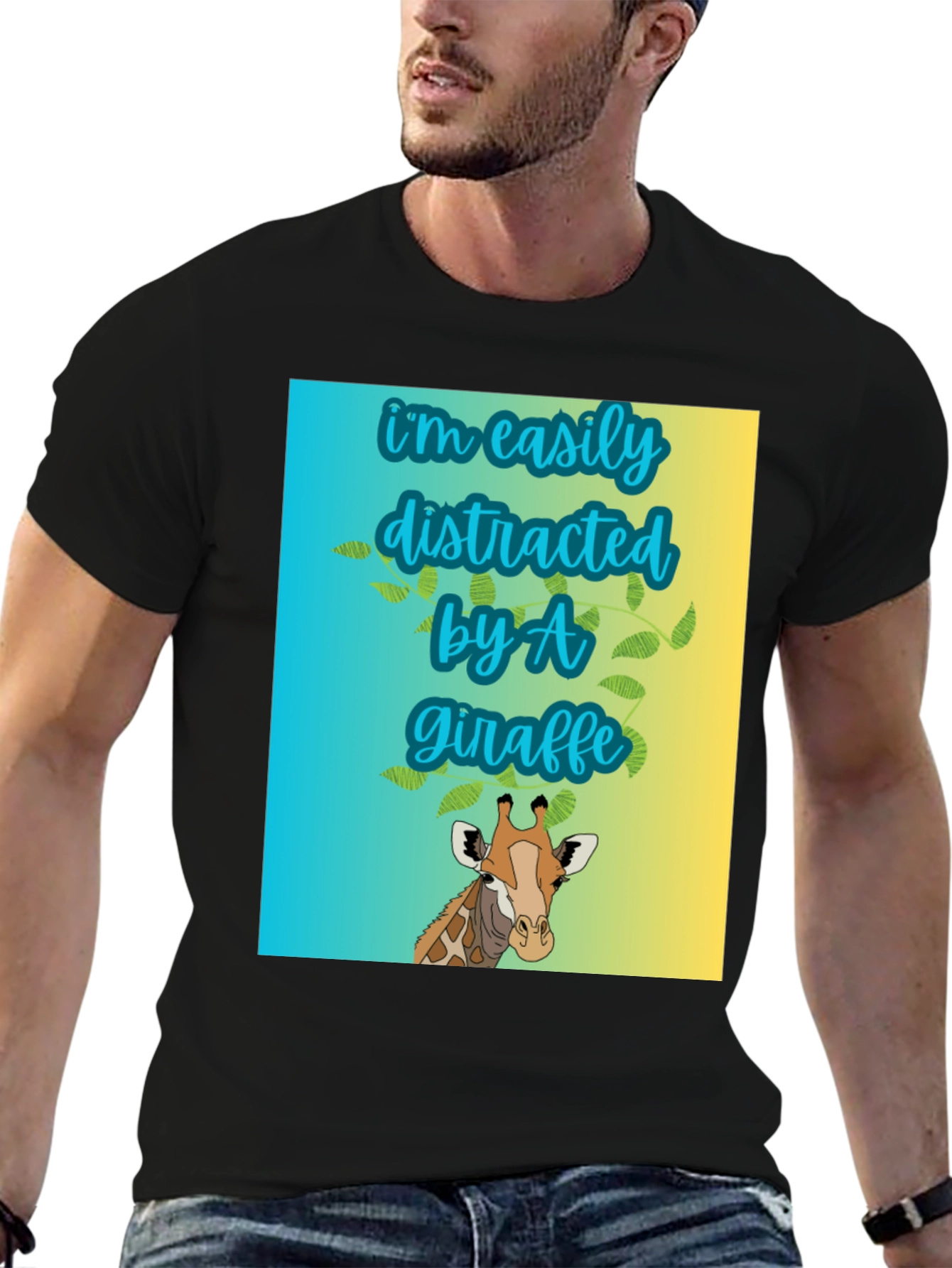 Easily Distracted by A Giraffe T-Shirt