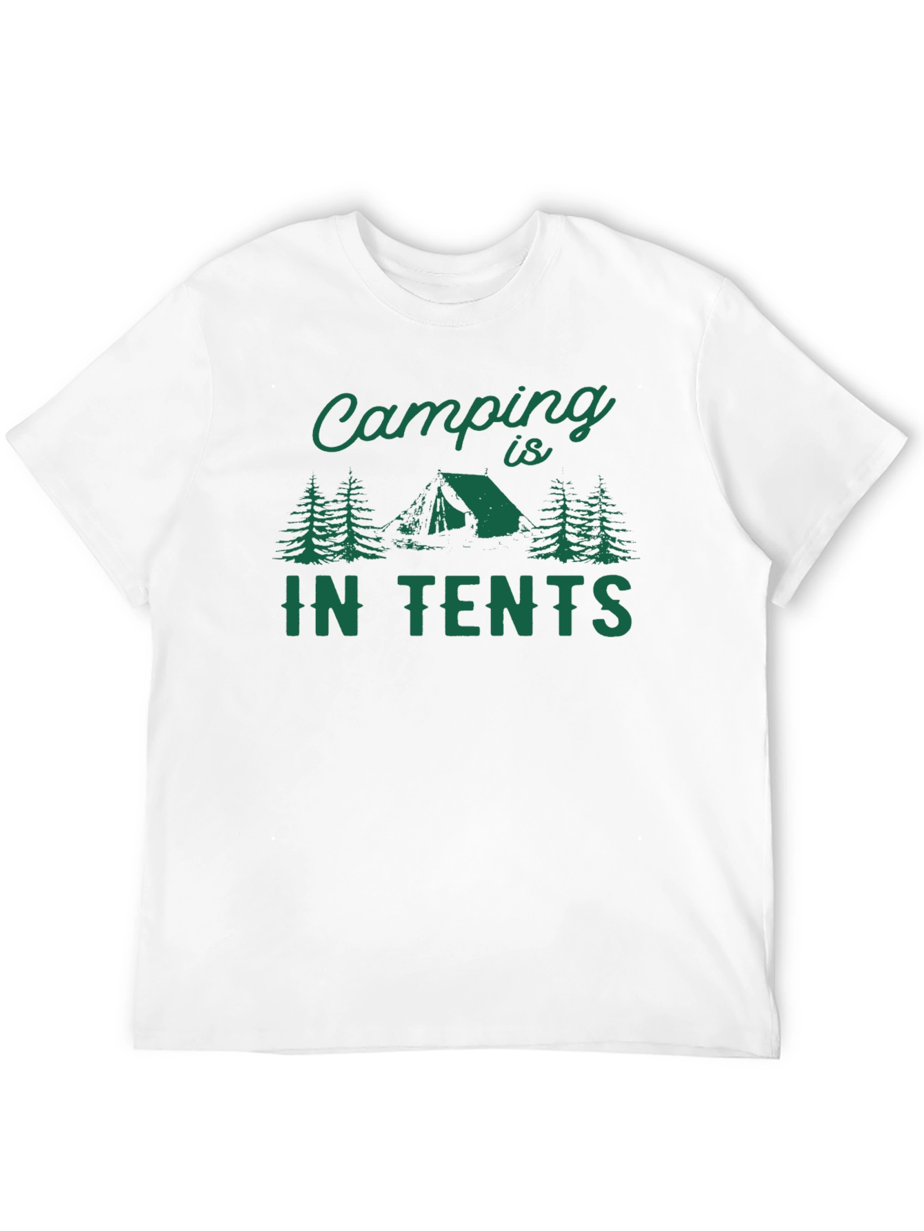 Camping in Tents Graphic Tee - Black