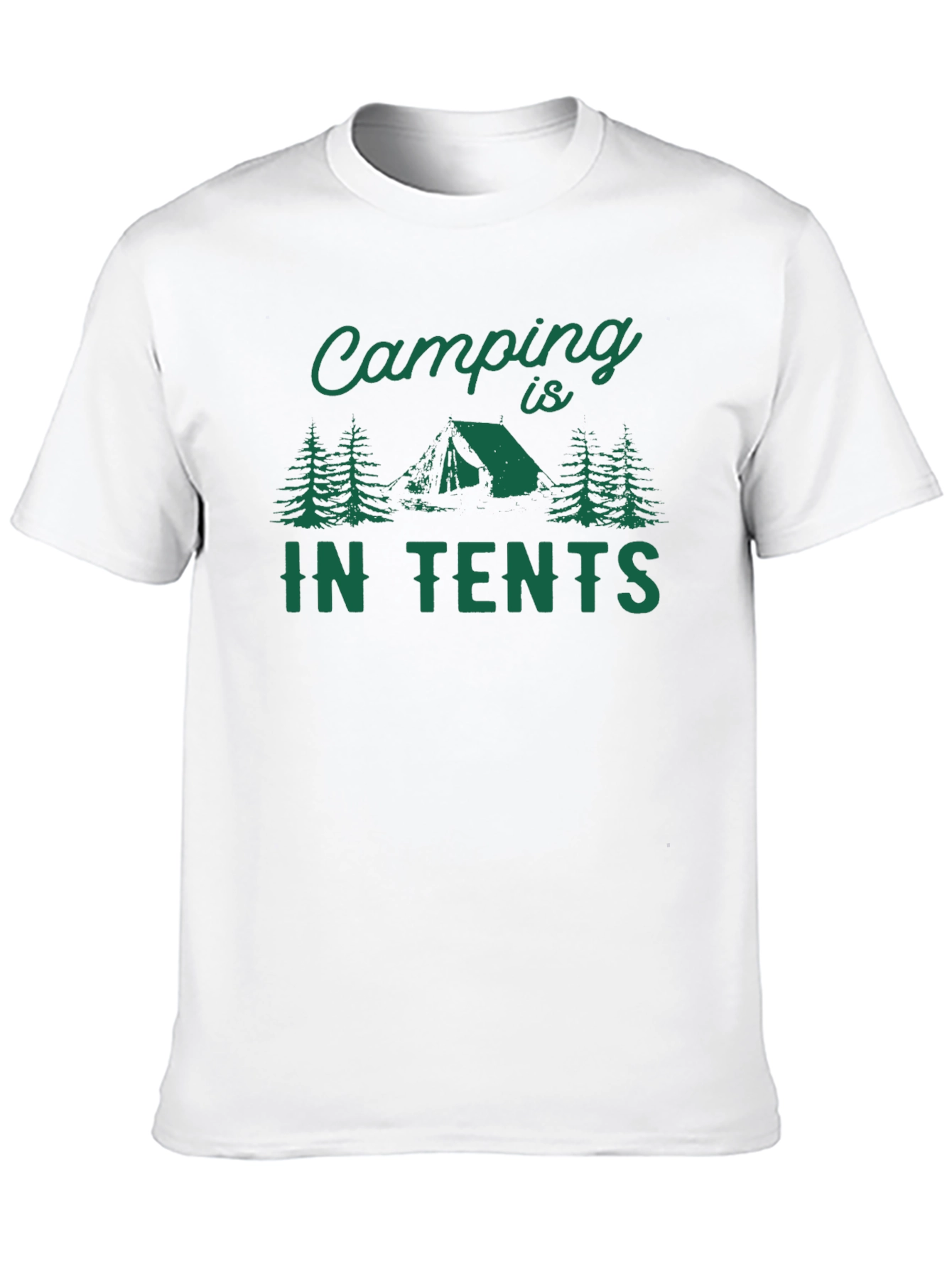 Camping in Tents Graphic Tee - Black