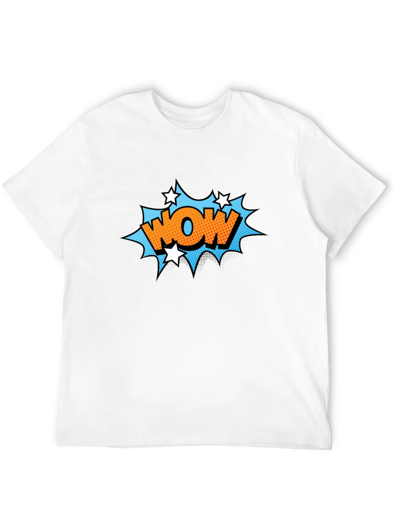 Wow Comic Graphic Black T-Shirt