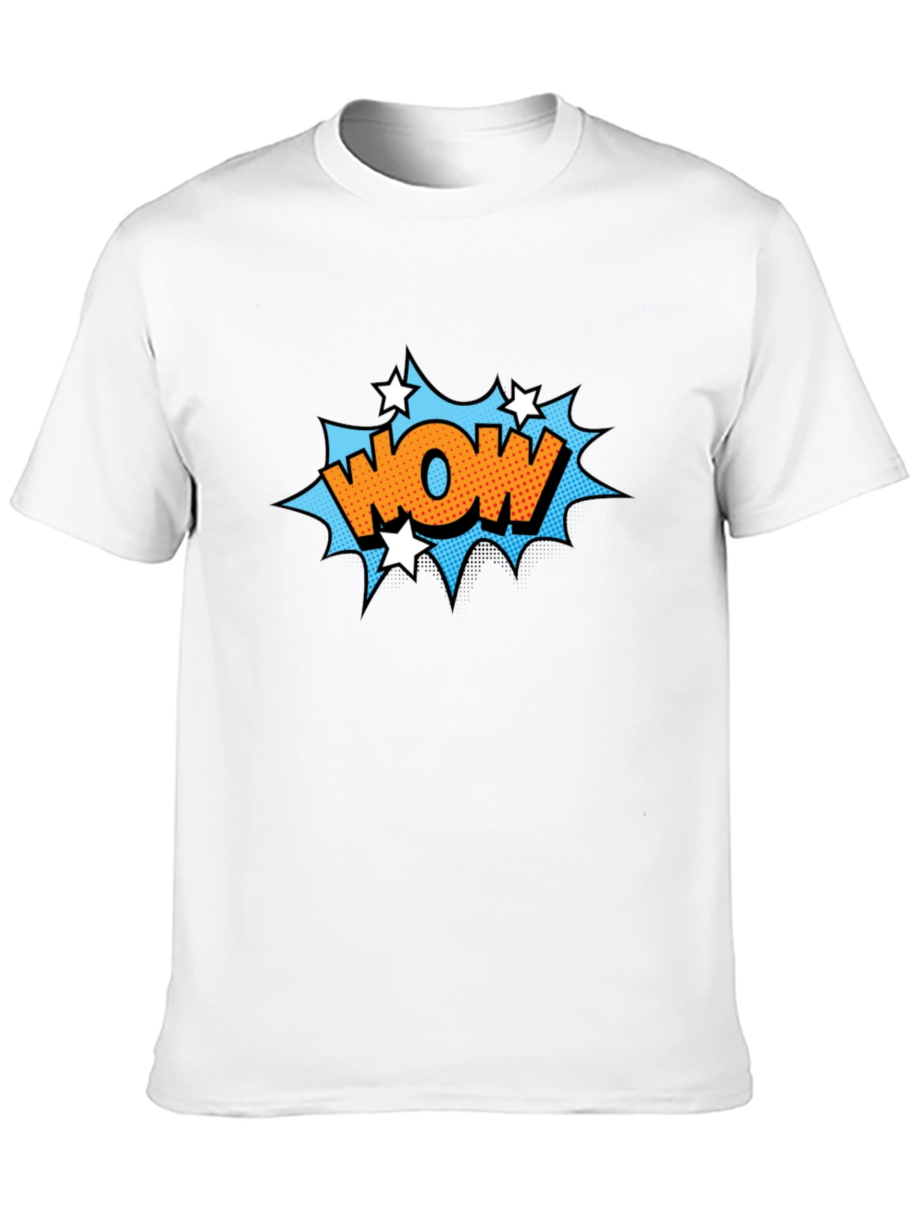 Wow Comic Graphic Black T-Shirt