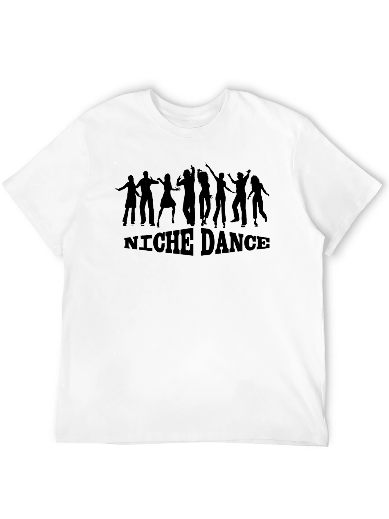 Niche Dance Graphic T-Shirt Black