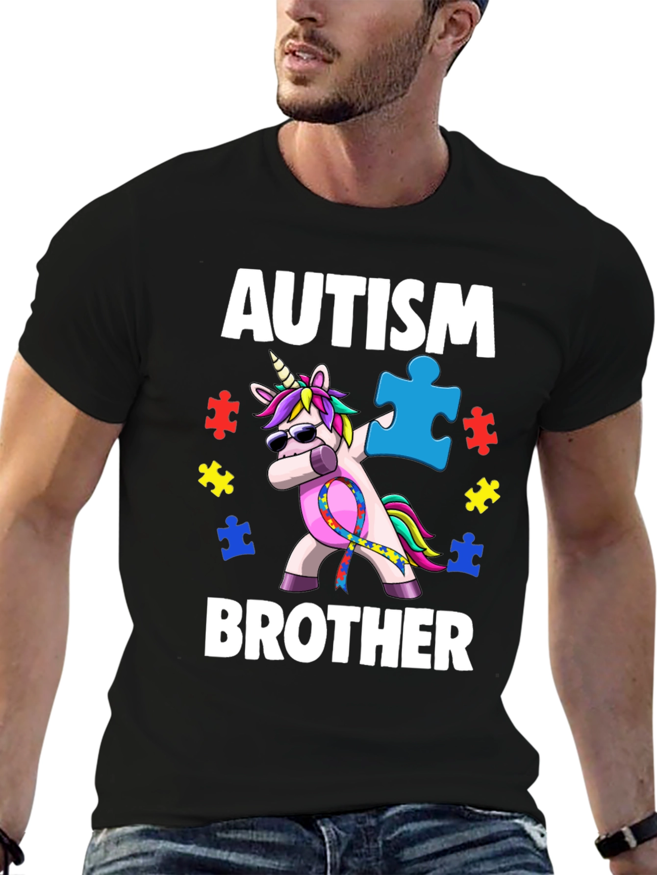Autism Awareness Brother Unicorn T-Shirt