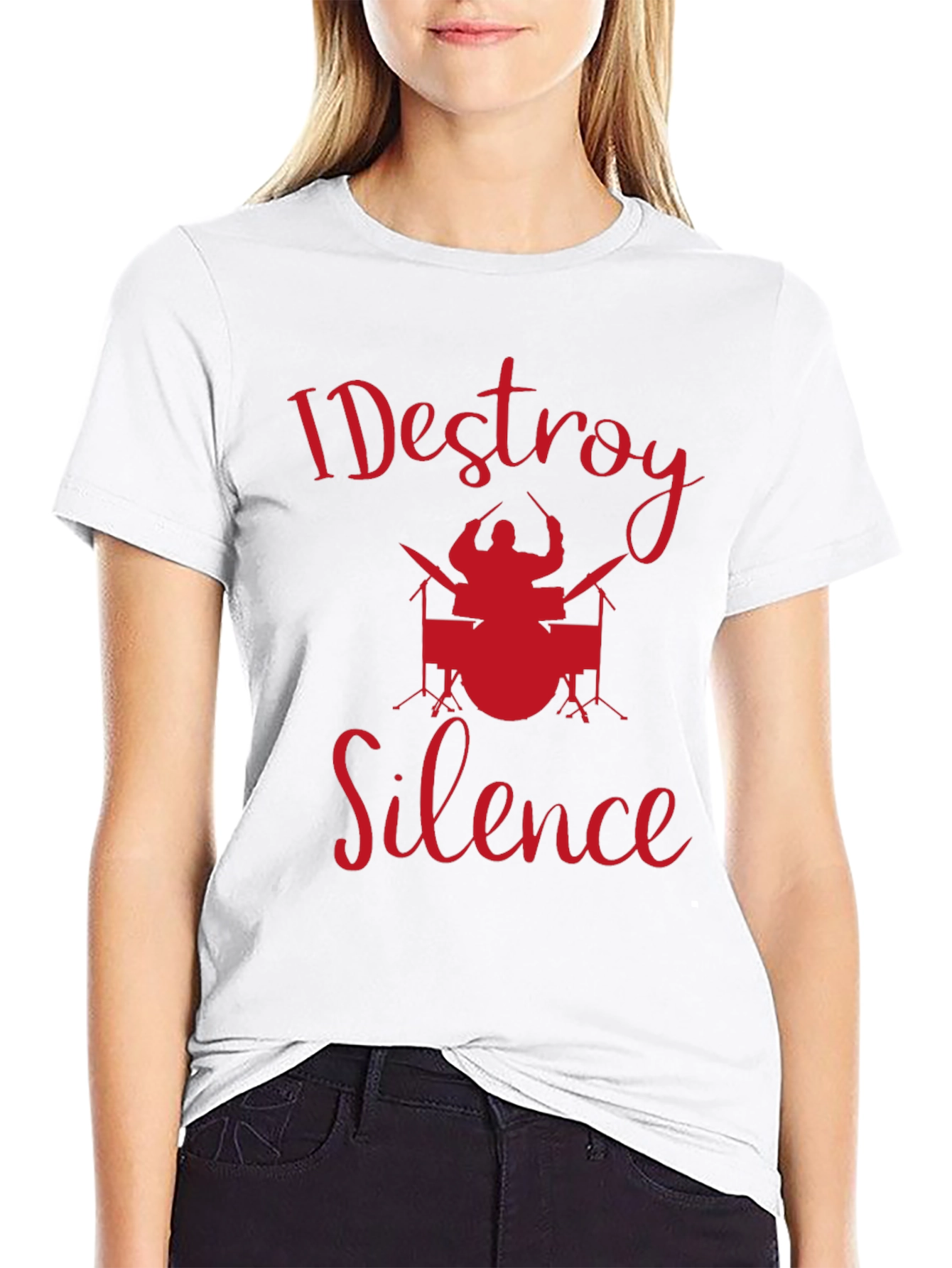 I Destroy Silence Drummer T-Shirt