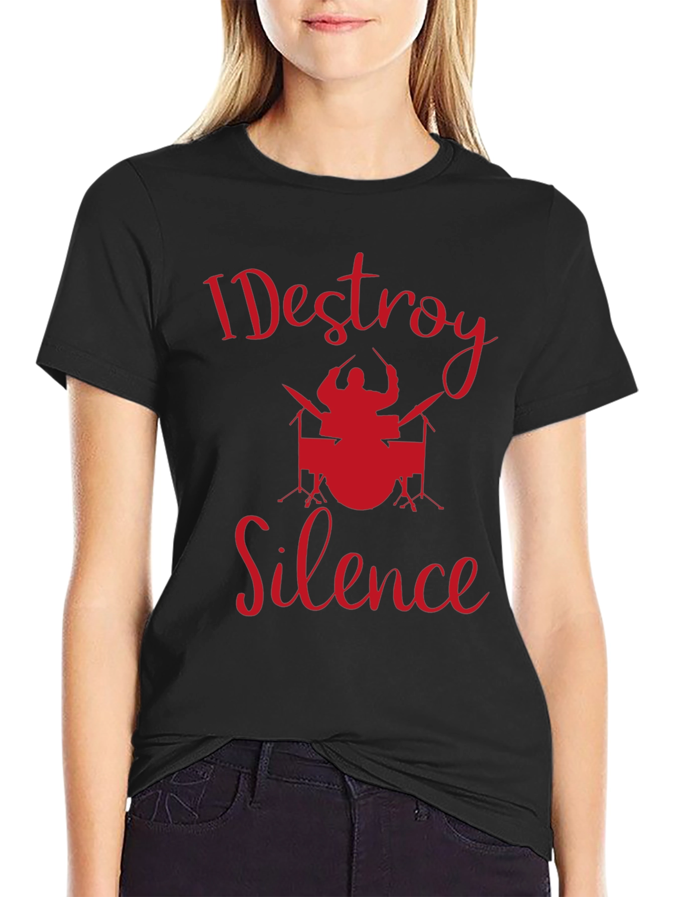 I Destroy Silence Drummer T-Shirt