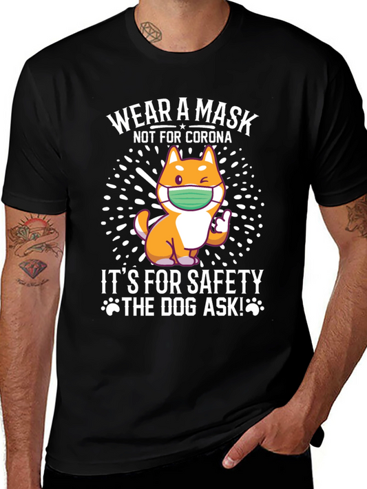 Wear a Mask Dog T-Shirt - Safety First!