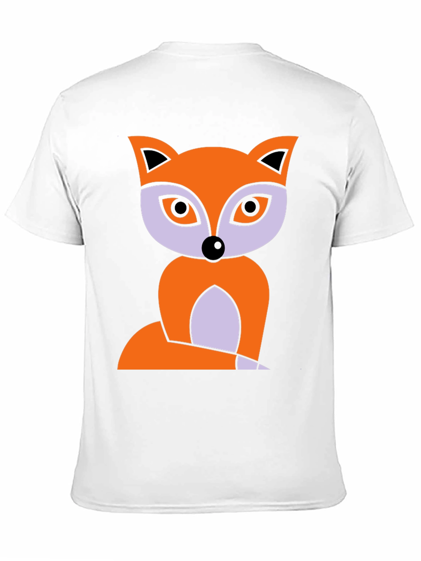 Fox Graphic Print T-Shirt - Black Cotton Tee
