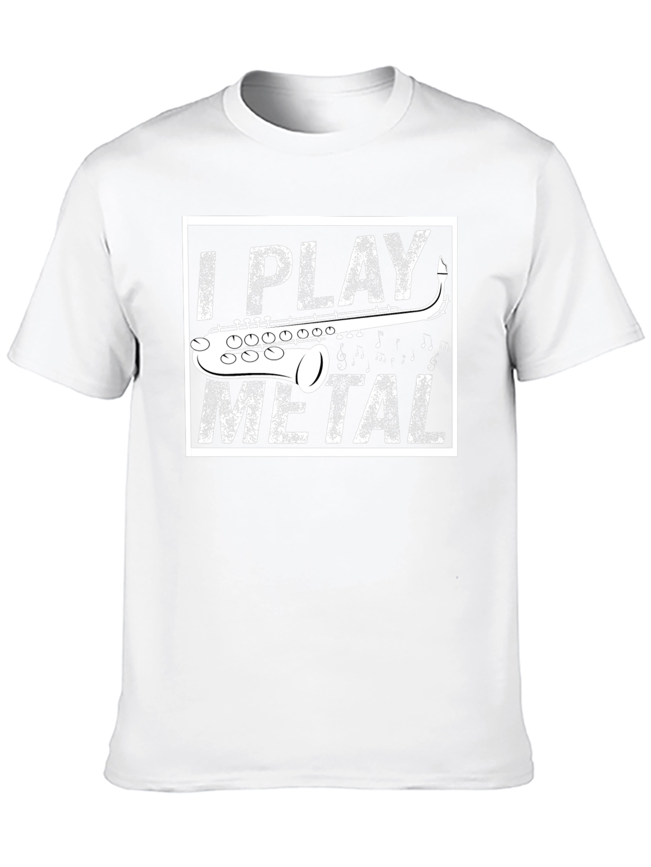 I Play Metal Saxophone Black T-Shirt