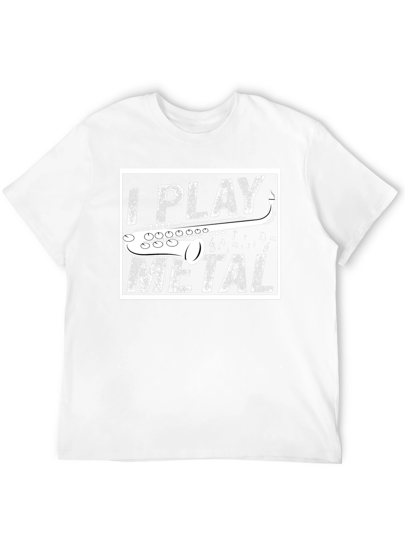 I Play Metal Saxophone Black T-Shirt