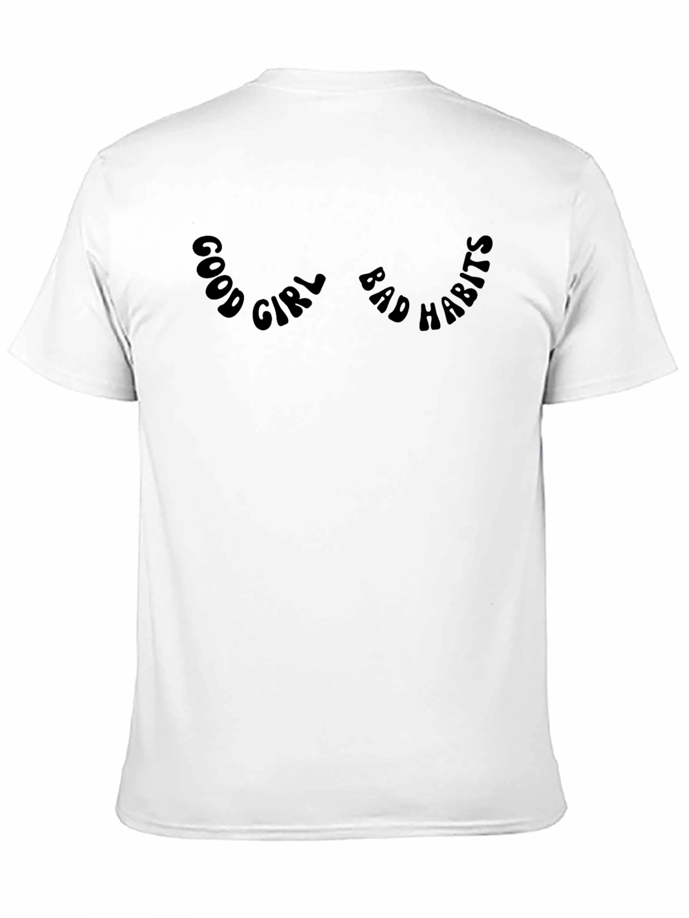 Good Girl Bad Habits Black Graphic Tee