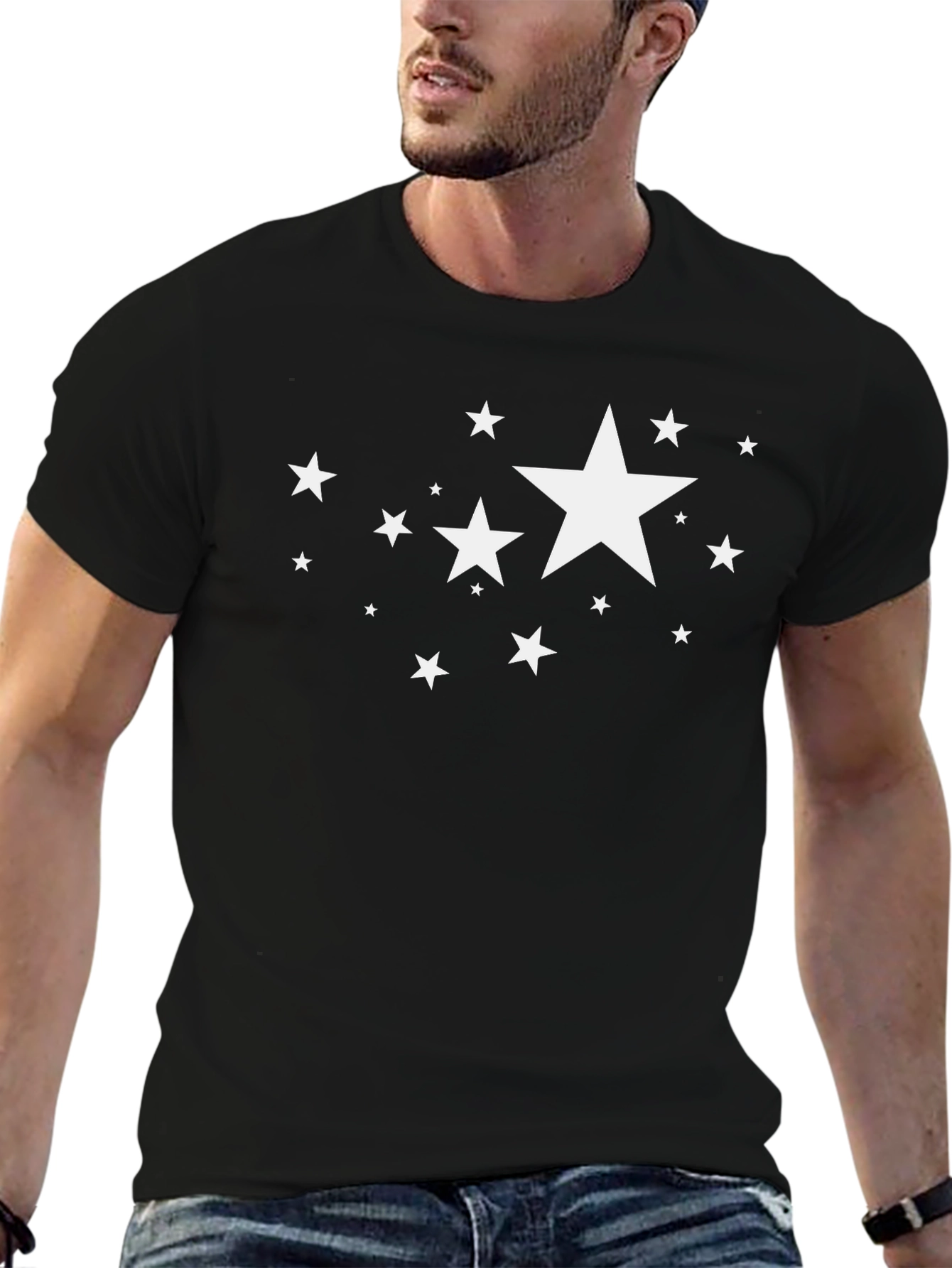 Starry Night Black T-Shirt | Unisex Graphic Tee