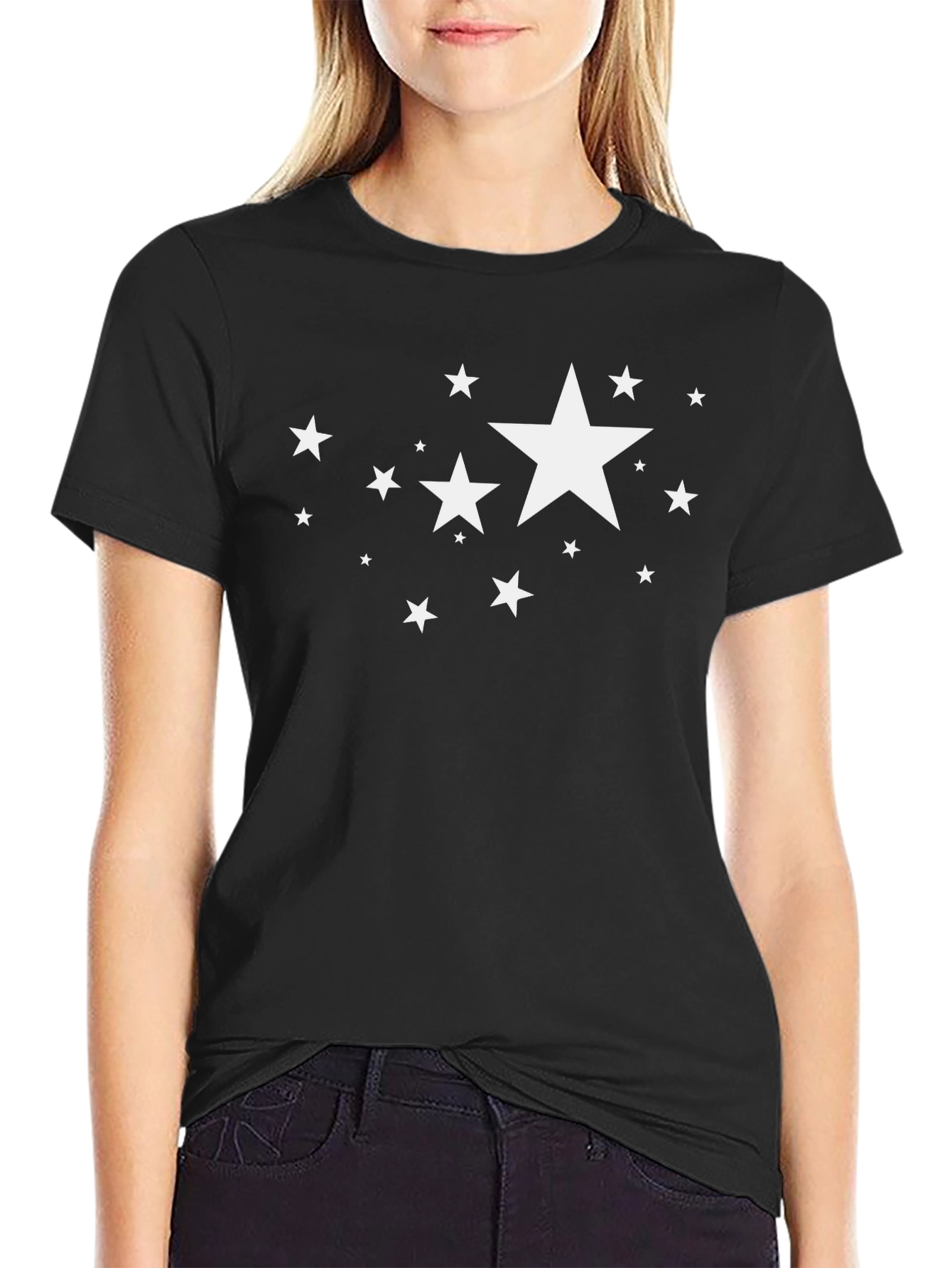 Starry Night Black T-Shirt | Unisex Graphic Tee