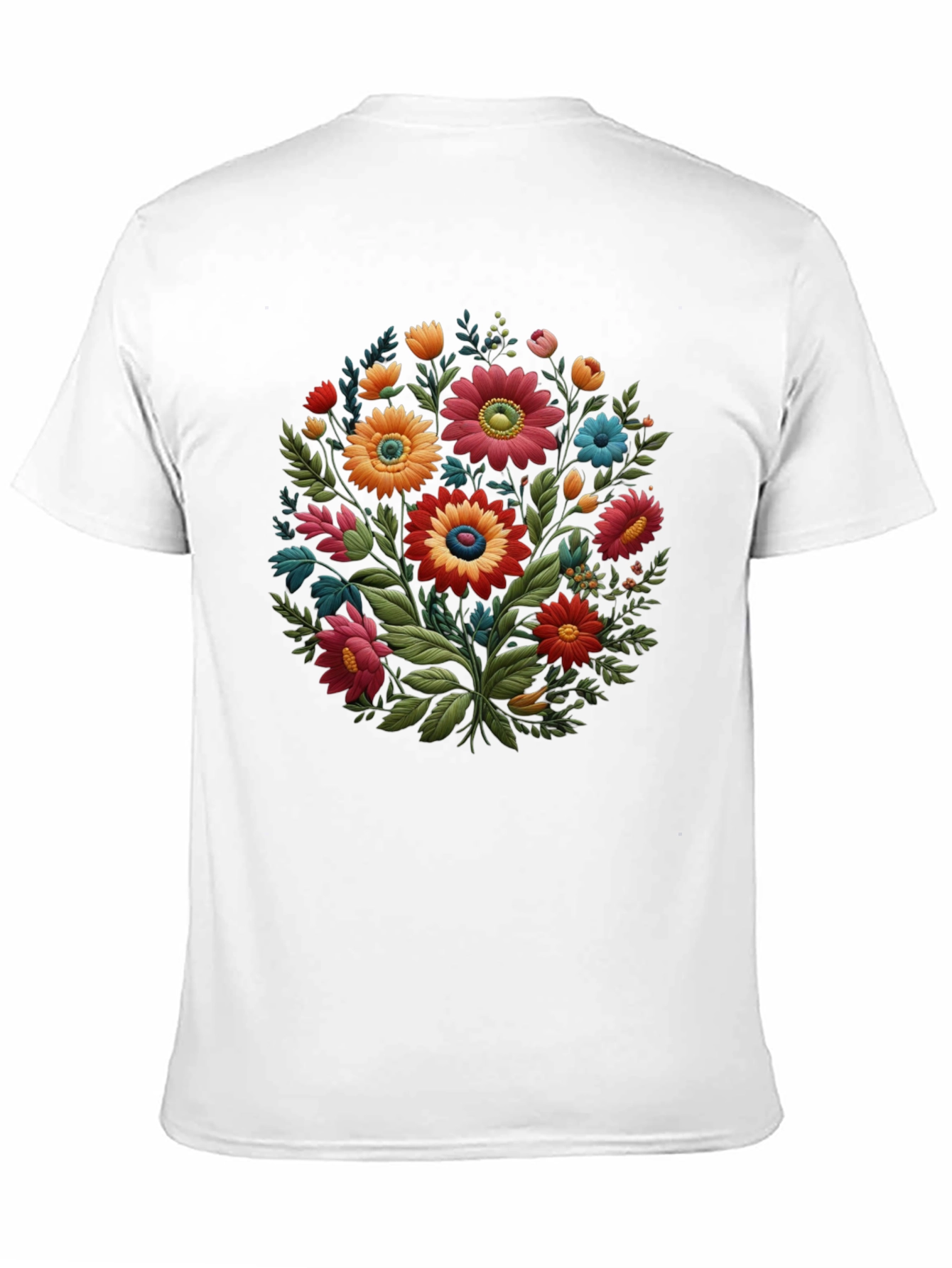 Floral Bouquet Graphic Tee - Stylish Unisex T-Shirt
